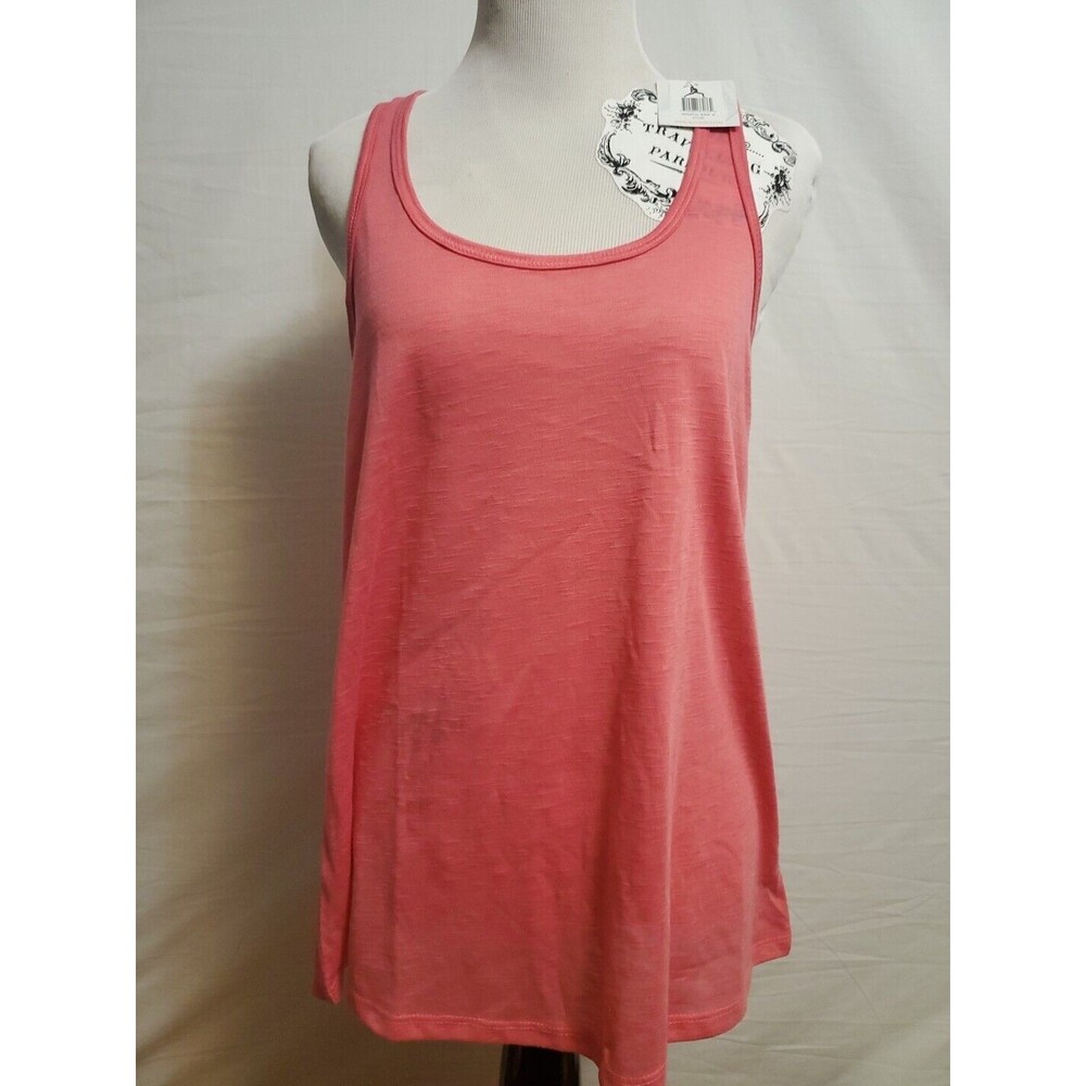 Sexy Basics 24/7 Anywhere Pink  Womens Raceback Tank Top T-shirt Medium NEW NWT
